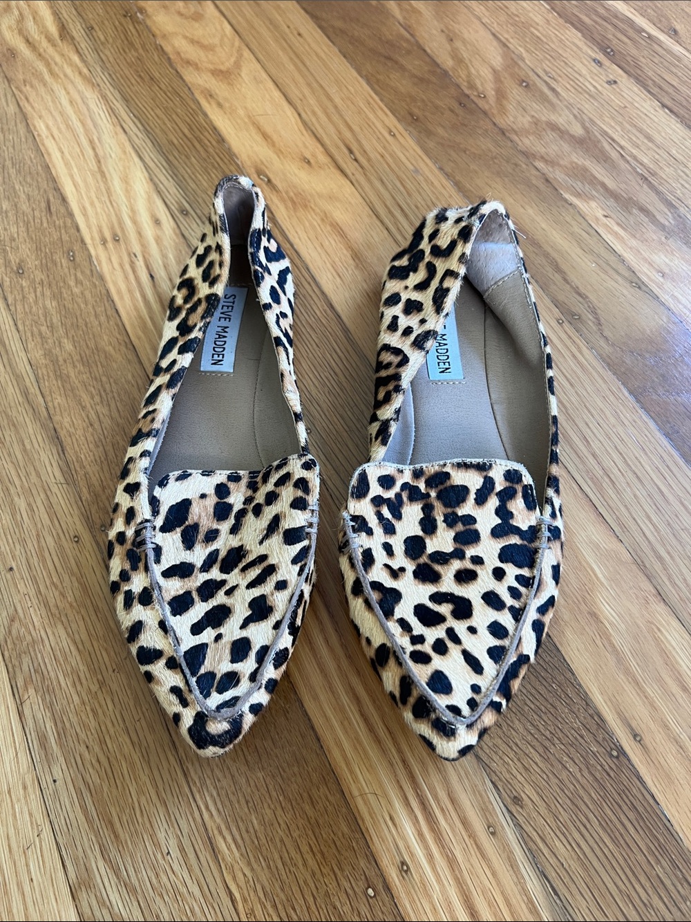 Steve Madden Feather Genuine Calf Hair Loafers